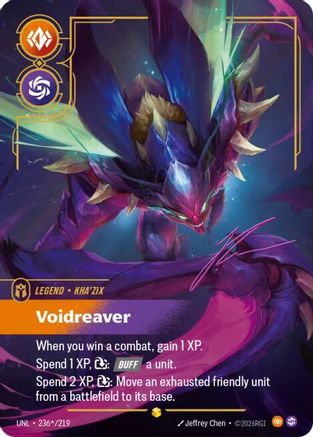 Kha'Zix - Voidreaver (Signature) (236*/219) [Unleashed] Foil