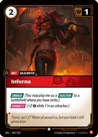Inferna (002/219) [Unleashed] Foil