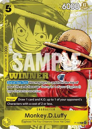 Monkey.D.Luffy (Winner Pack 2026 Vol. 2) [One Piece Promotion Cards] Promo