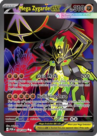 Mega Zygarde ex 104/088 [ME03 Perfect Order] (Holofoil)