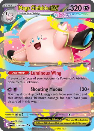 Mega Clefable ex 031/088 [ME03 Perfect Order] (Holofoil)