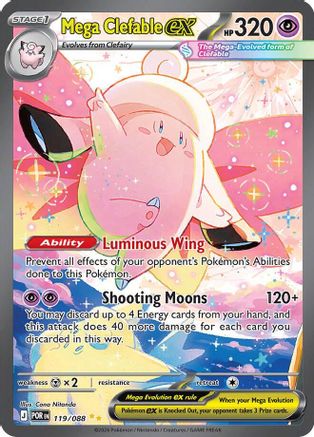 Mega Clefable ex 119/088 [ME03 Perfect Order] (Holofoil)