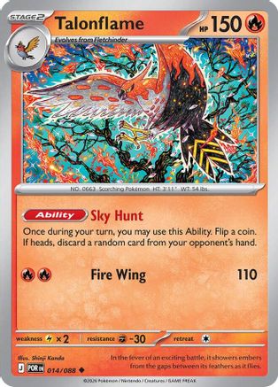 Talonflame 014/088 [ME03 Perfect Order] (Reverse Holofoil)