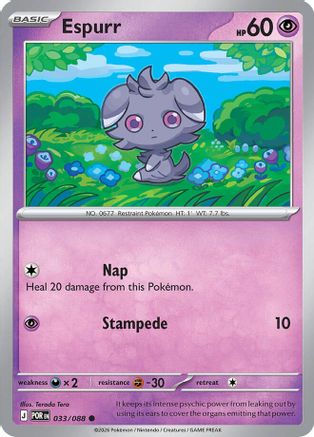 Espurr 033/088 [ME03 Perfect Order]