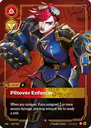 Vi - Piltover Enforcer (187/219) [Unleashed] Foil