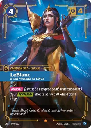 LeBlanc - Everywhere At Once (090/219) [Unleashed] Foil