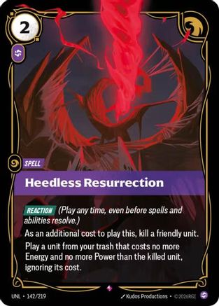 Heedless Resurrection (142/219) [Unleashed] Foil