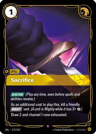 Sacrifice (173/219) [Unleashed] Foil