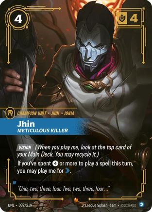 Jhin - Meticulous Killer (089/219) [Unleashed] Foil