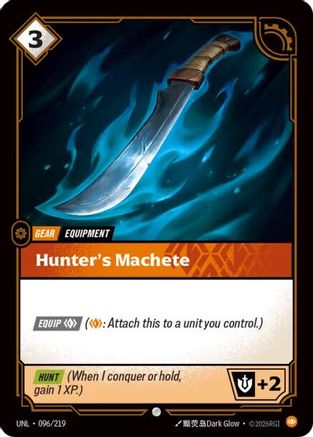 Hunter's Machete (096/219) [Unleashed] Foil