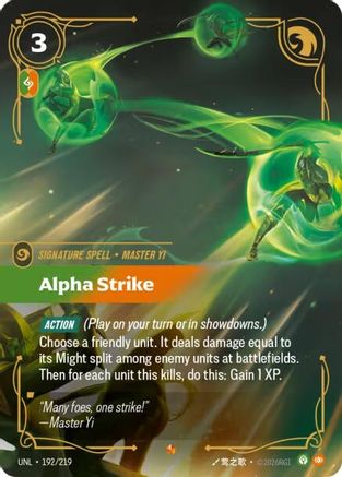 Alpha Strike (192/219) [Unleashed] Foil