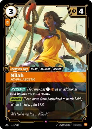 Nilah - Joyful Ascetic (115/219) [Unleashed] Foil