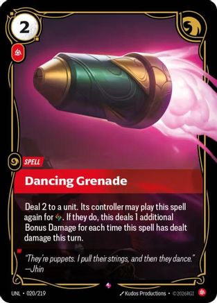 Dancing Grenade (020/219) [Unleashed] Foil
