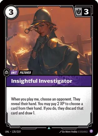 Insightful Investigator (135/219) [Unleashed] Foil