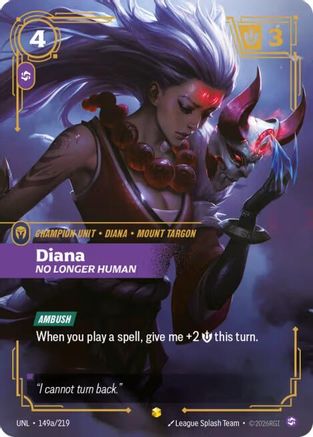 Diana - No Longer Human (Alternate Art) (149a/219) [Unleashed] Foil