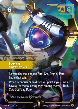 Ivern - Friend to All (Alternate Art) (177a/219) [Unleashed] Foil