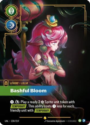 Lillia - Bashful Bloom (Overnumbered) (230/219) [Unleashed] Foil