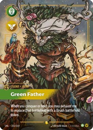 Ivern - Green Father (Overnumbered) (233/219) [Unleashed] Foil