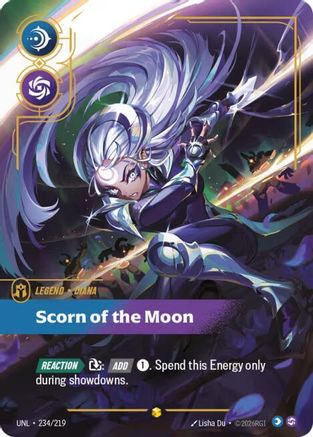 Diana - Scorn of the Moon (Overnumbered) (234/219) [Unleashed] Foil