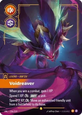 Kha'Zix - Voidreaver (Overnumbered) (236/219) [Unleashed] Foil