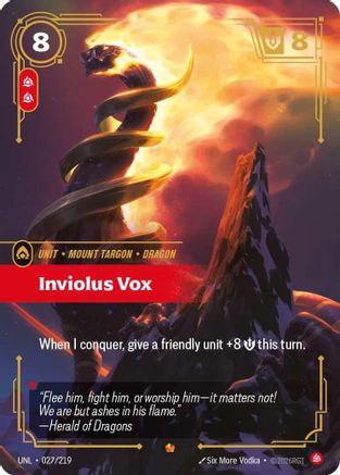 Inviolus Vox (027/219) [Unleashed] Foil