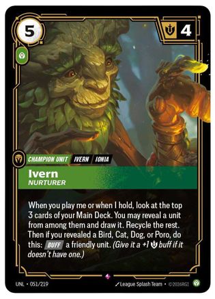 Ivern - Nurturer (051/219) [Unleashed] Foil