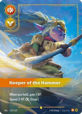Poppy - Keeper of the Hammer (Overnumbered) (237/219) [Unleashed] Foil