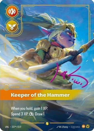 Poppy - Keeper of the Hammer (Signature) (237*/219) [Unleashed] Foil
