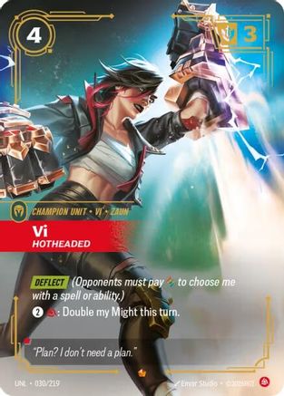 Vi - Hotheaded (030/219) [Unleashed] Foil