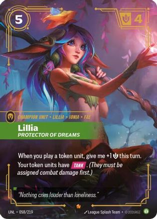 Lillia - Protector of Dreams (058/219) [Unleashed] Foil