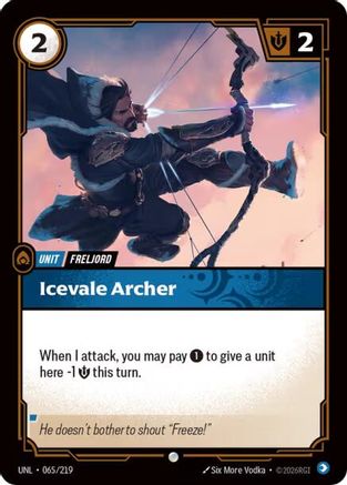 Icevale Archer (065/219) [Unleashed] Foil