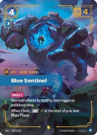 Blue Sentinel (Alternate Art) (087a/219) [Unleashed] Foil