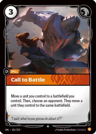 Call to Battle (101/219) [Unleashed] Foil