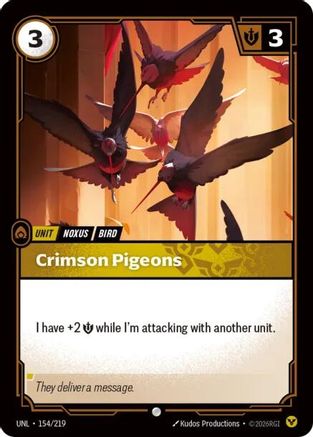 Crimson Pigeons (154/219) [Unleashed] Foil