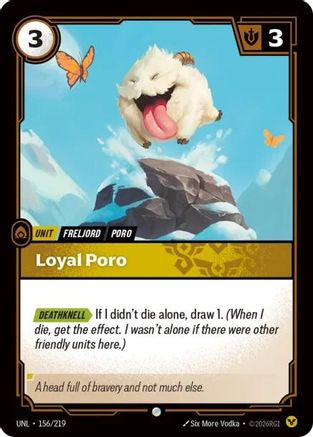 Loyal Poro (156/219) [Unleashed] Foil