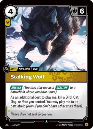 Stalking Wolf (166/219) [Unleashed]