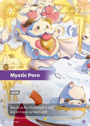 Mystic Poro (Overnumbered) (224/219) [Unleashed] Foil