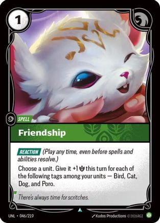 Friendship (046/219) [Unleashed] Foil