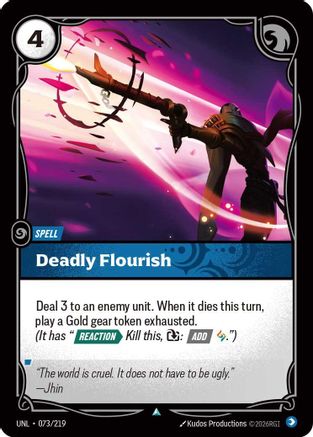 Deadly Flourish (073/219) [Unleashed] Foil