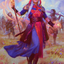 Jaya, Fiery Negotiator // Jaya, Fiery Negotiator (ADMU-034) - Dominaria United Art Series (Borderless) Foil