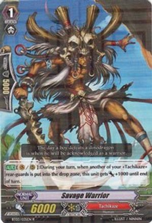 Savage Warrior (BT03/035EN) [Demonic Lord Invasion]