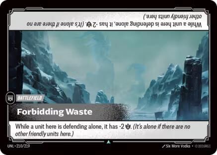 Forbidding Waste (210/219) [Unleashed] Foil