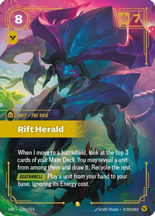 Rift Herald (Alternate Art) (179a/219) [Unleashed] Foil