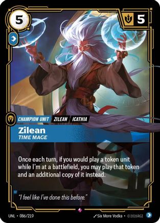 Zilean - Time Mage (086/219) [Unleashed] Foil