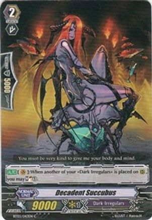 Decadent Succubus (BT03/043EN) [Demonic Lord Invasion]