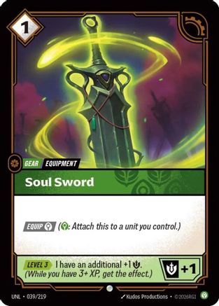 Soul Sword (039/219) [Unleashed] Foil