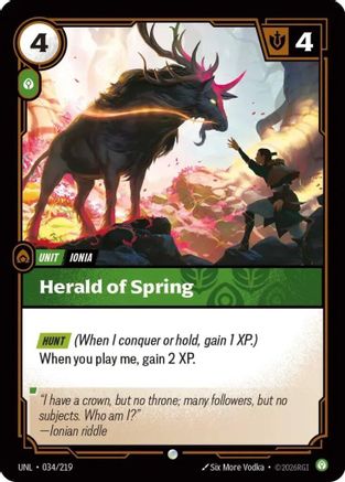 Herald of Spring (034/219) [Unleashed] Foil