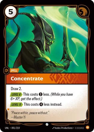 Concentrate (091/219) [Unleashed] Foil