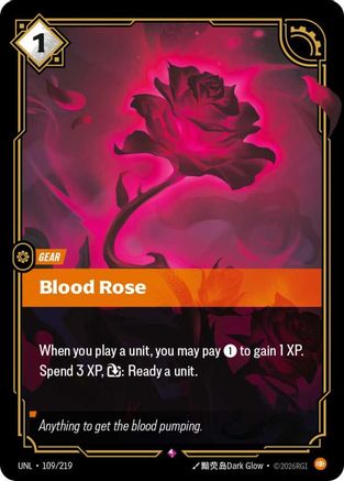 Blood Rose (109/219) [Unleashed] Foil