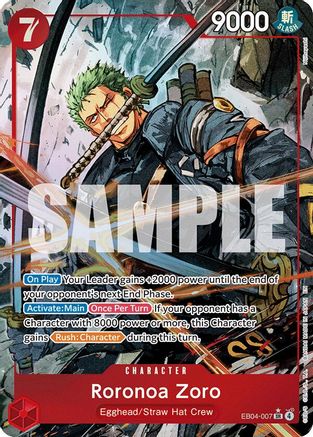 Roronoa Zoro (EB04-007) (Alternate Art) [Adventure on Kami's Island] Super Rare